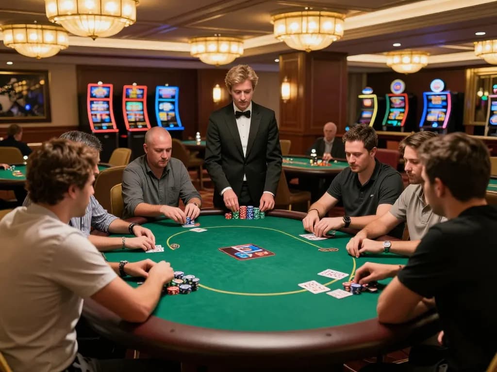 TR88 VIP poker room scene showcasing high-stakes gameplay, luxurious setting and engaged players