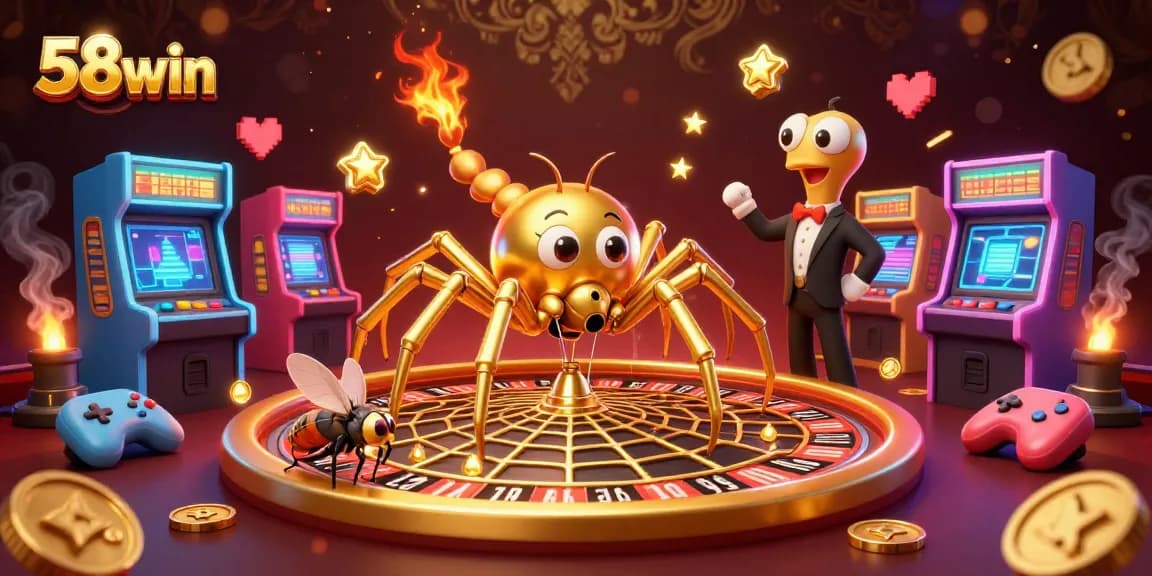 Engage in thrilling bets at 58win's roulette wheel, where excitement meets vibrant gaming.