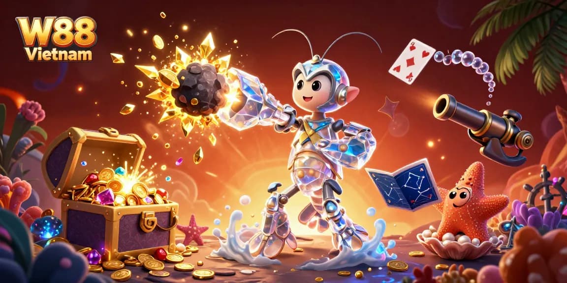 Chơi game W88 Vietnam với bữa tiệc slot đầy màu sắc và hình ảnh thực tế huyền bí