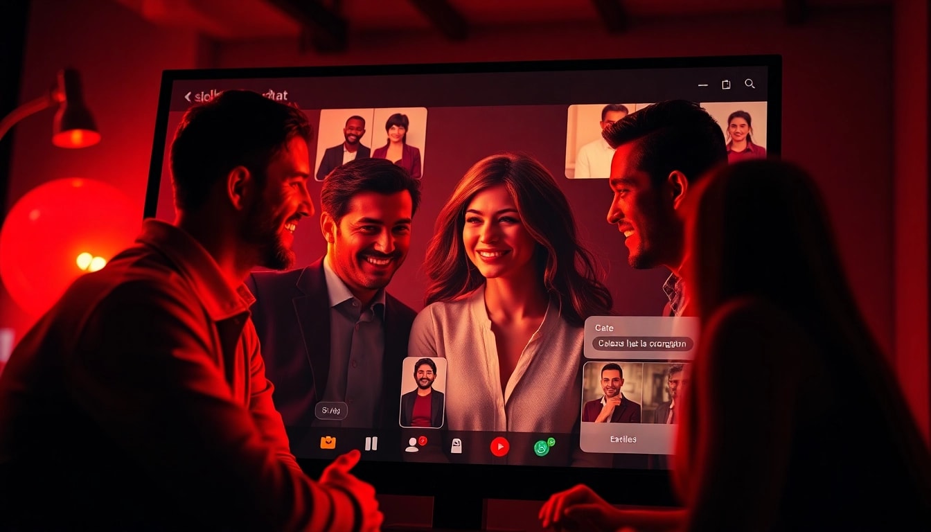 Engaging spicychat digital interface showcasing interactive characters for adult roleplay.