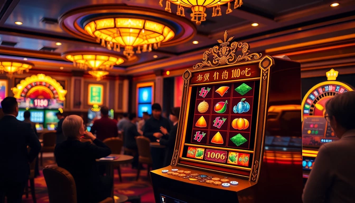 Spin to win big with nổ hũ - a high-stakes casino slot machine experience filled with excitement.