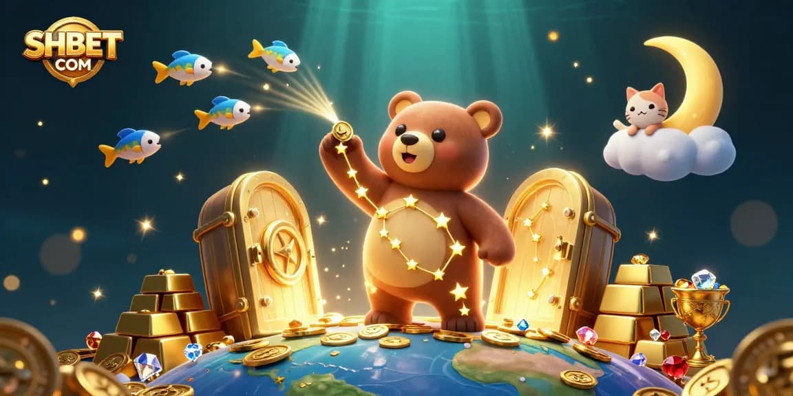Engage with SHBET COM by exploring a vibrant 3D casino world filled with treasures and excitement.