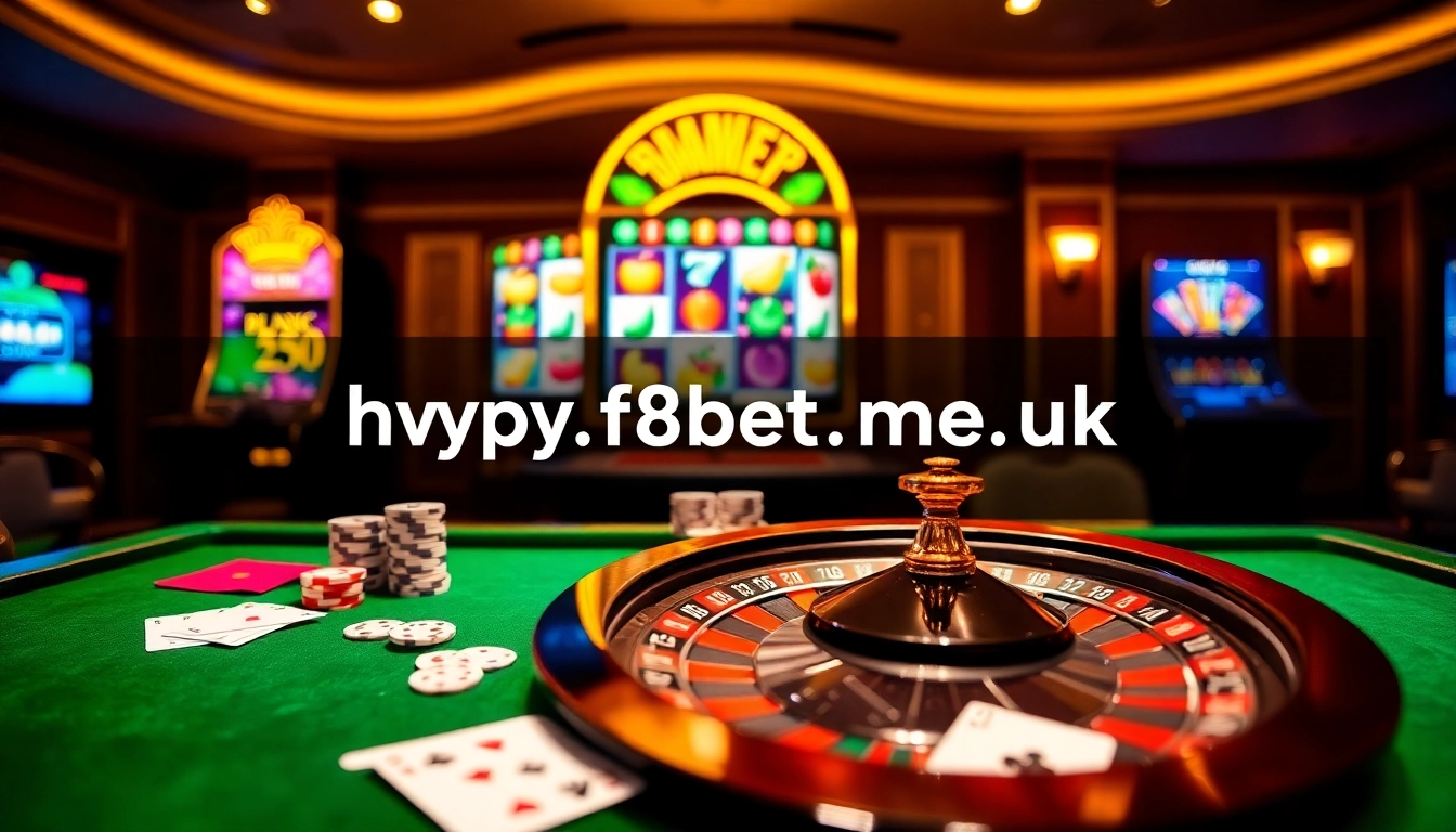 Players enjoy gaming action at F8BET with roulette and poker tables where excitement thrives.