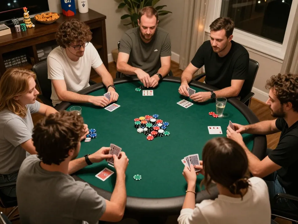 Players enjoy poker with friends while using Fun88's strategy, enhancing game dynamics