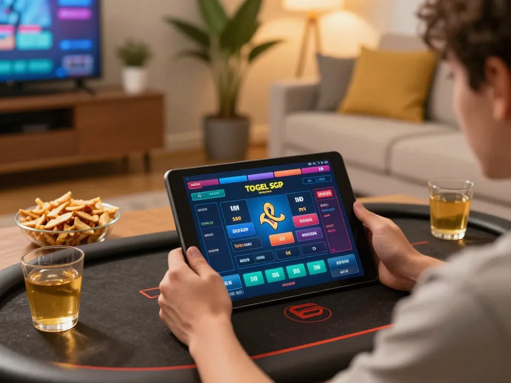 Engaging in togel sgp live betting from a cozy home setup.