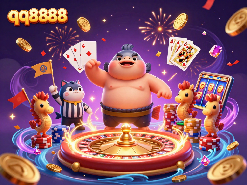Experience excitement with qq8888 as the fugu challenges in an underwater gaming realm filled with treasures.