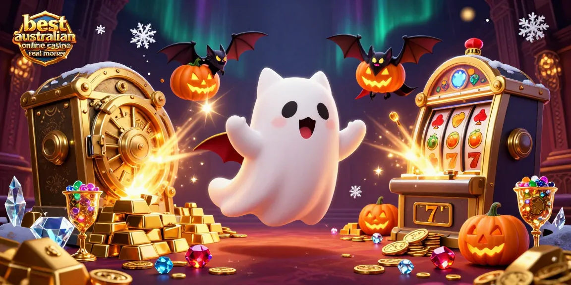 Experience thrilling wins at the best australian online casino real money, featuring a lively 3D scene.