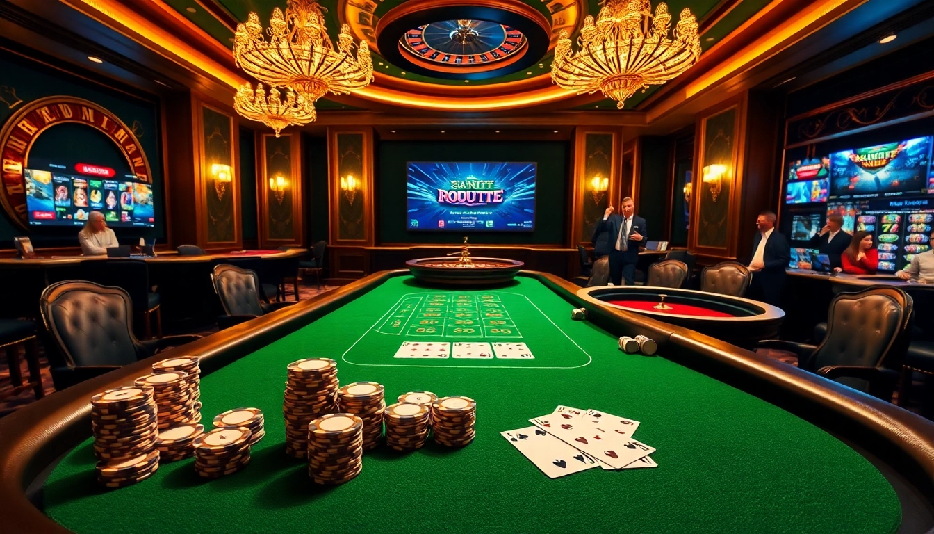Exciting poker scene showcasing winning moments at apiraja88 casino table.