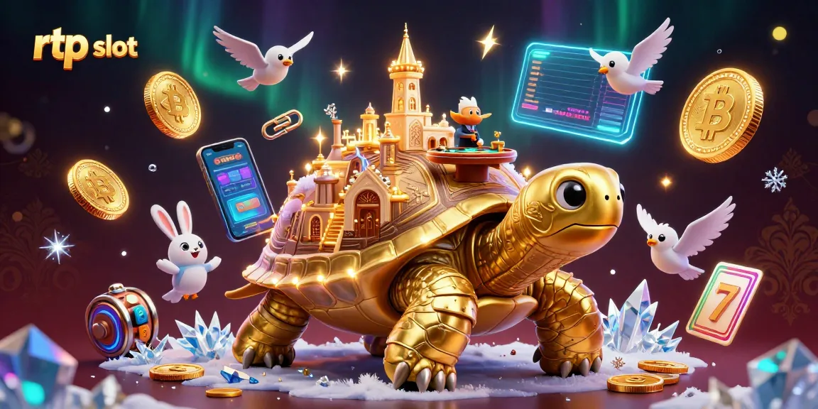 Experience the thrill of rtp slot gaming with our vibrant 3D casino illustration showcasing dynamic characters and slot elements.