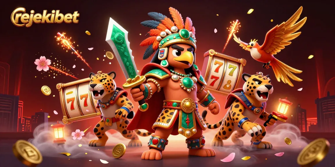 Experience thrilling gameplay with rejekibet, featuring dynamic slot reels and vibrant characters.