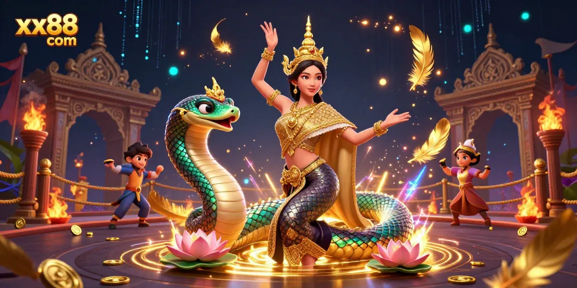 Engage with thrilling games at xx88 com, showcasing a vibrant 3D depiction of Asian culture in a casino setting.