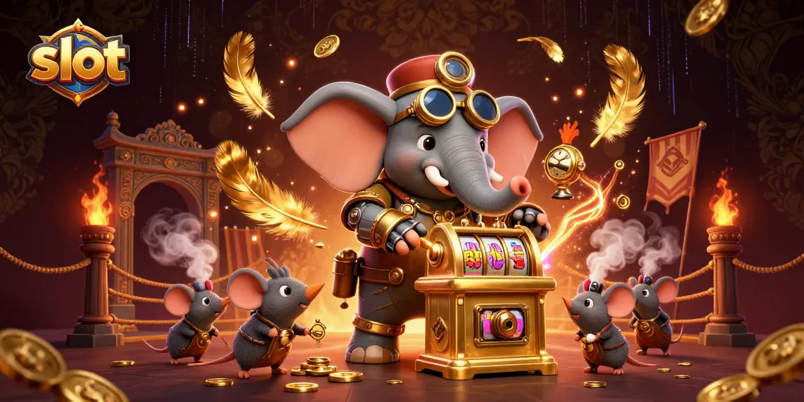 Menangkan slot dengan gajah steampunk dan mesin slot emas di arena pertempuran imersif.