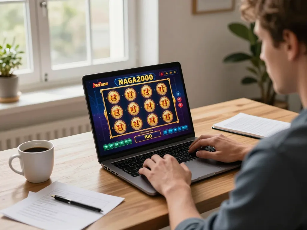 NAGA2000 player strategizing for big wins at an online casino