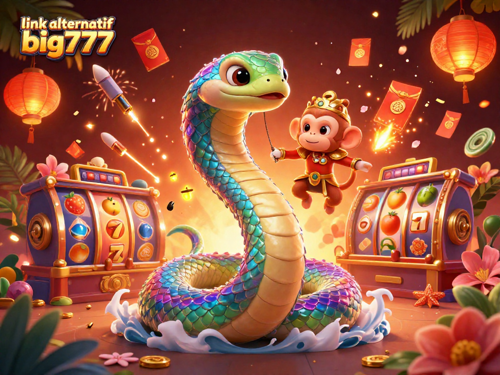 Engage in thrilling gameplay with link alternatif big777 featuring vibrant 3D characters and dynamic gaming elements.