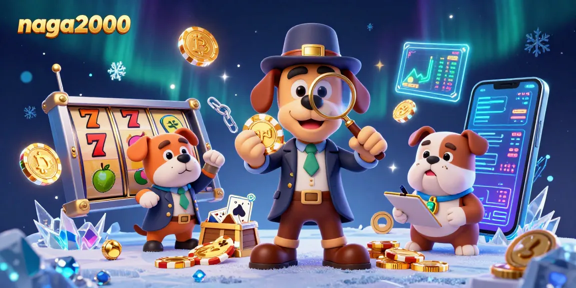 Permainan slot jackpot menarik di NAGA2000 dalam ilustrasi 3D menampilkan karakter detektif dan anjing