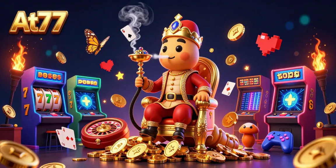 Experience thrilling gameplay at At77 with engaging poker and slot themes.