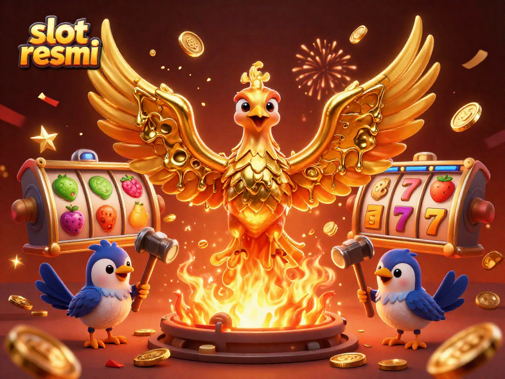 Experience the thrill of slot resmi with golden phoenix and vibrant slot reels!