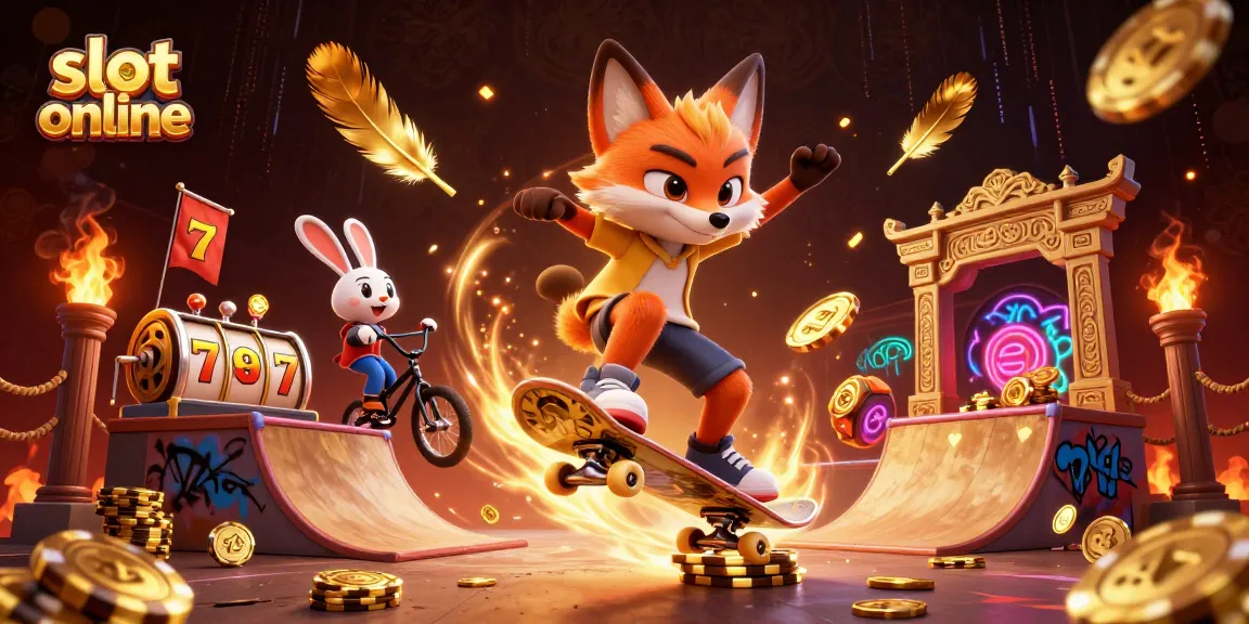 Menangkan slot online dengan gambar 3D yang menampilkan karakter kartun sedang beraksi di arena kasino.