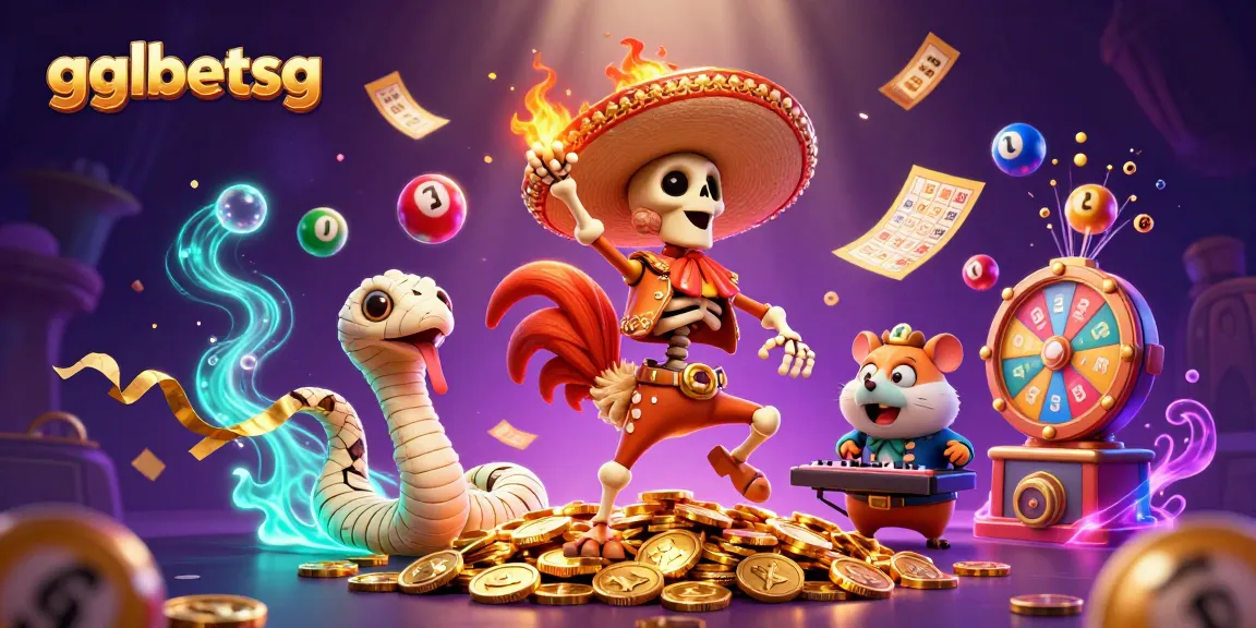 Experience gglbetsg with vibrant 3D characters enjoying exciting casino elements in a lively scene.