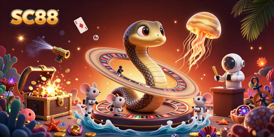 Interact with SC88's thrilling casino offerings through a colorful underwater adventure