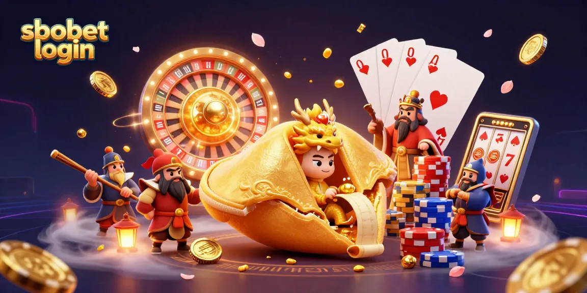 Place bets easily with sbobet login beside a wise dragon and fortune cookie.