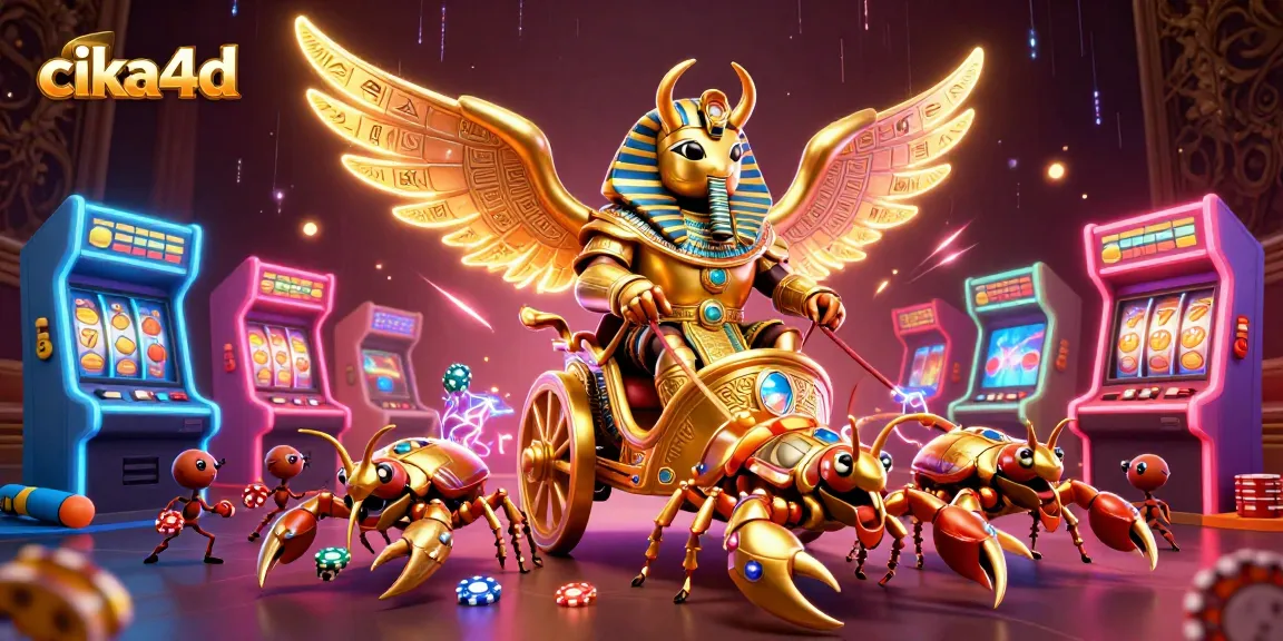 Engage with cika4d and experience thrilling slot action with glowing characters and casino vibes.