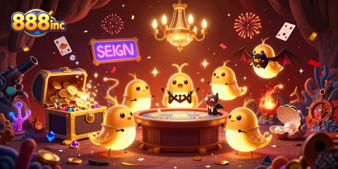 Experience thrilling gaming at 888inc's vibrant cave casino featuring glowing elements and rich decorations.