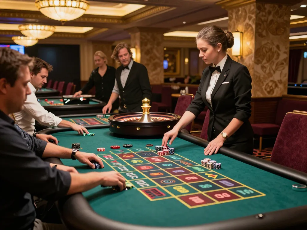 Players engage in a thrilling roulette game at TG88, capturing the excitement of live casino action.