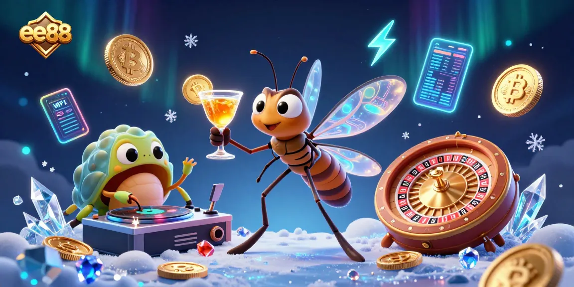 Experience thrilling gaming at ee88 with innovative characters like a frozen mosquito mascot and trilobite DJ.