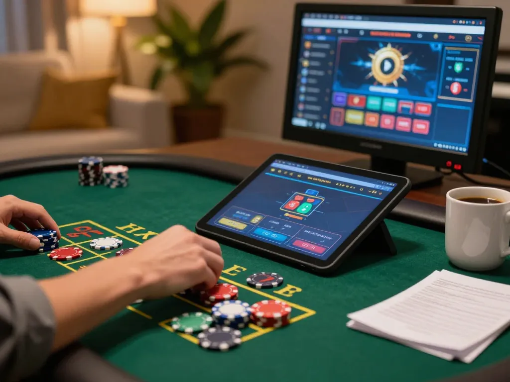 Sunwin player making strategic bets in an engaging online blackjack game