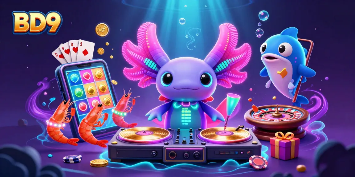 Experience BD9's vibrant gaming atmosphere with dynamic characters and thrilling casino elements.