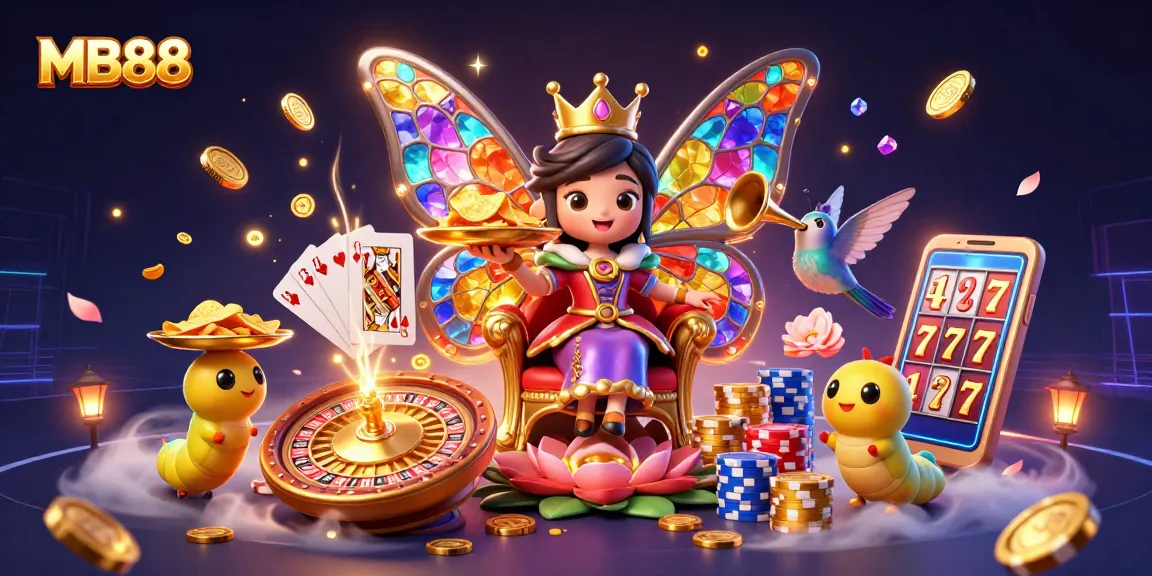 MB88 trải nghiệm chơi cá cược trong sòng bài với nữ hoàng cánh bướm và huyền bí