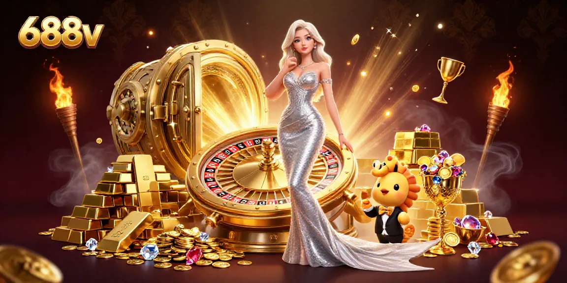 Encounter thrilling moments with 688v at an immersive casino experience featuring a glamorous mermaid.