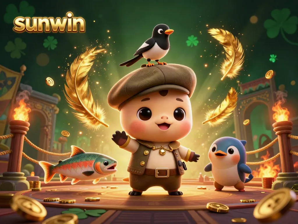 Experience the excitement at sunwin’s vibrant 3D casino with vibrant cartoon characters and engaging gaming elements.