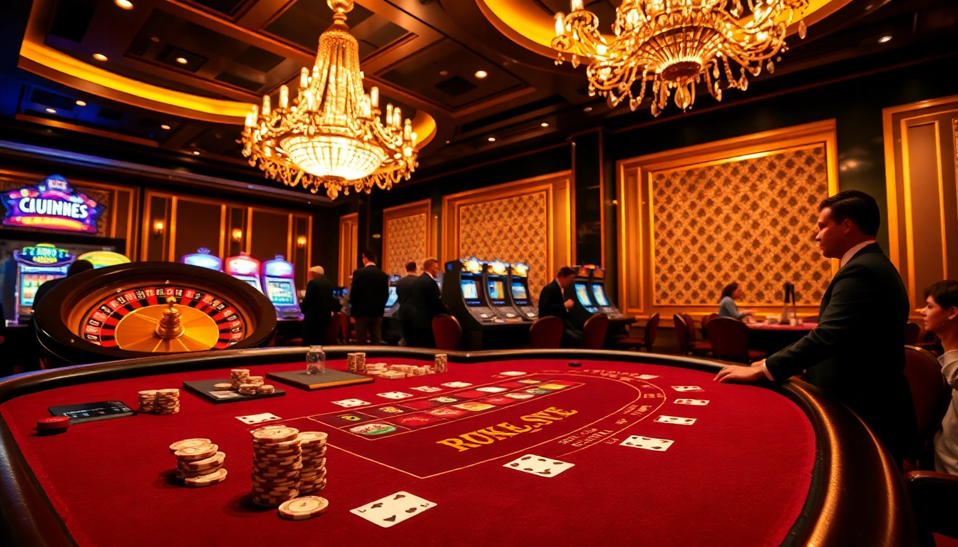 Experience exhilarating gaming at https://luck8r1.com with luxurious casino tables, vibrant slot machines, and thrilling action.