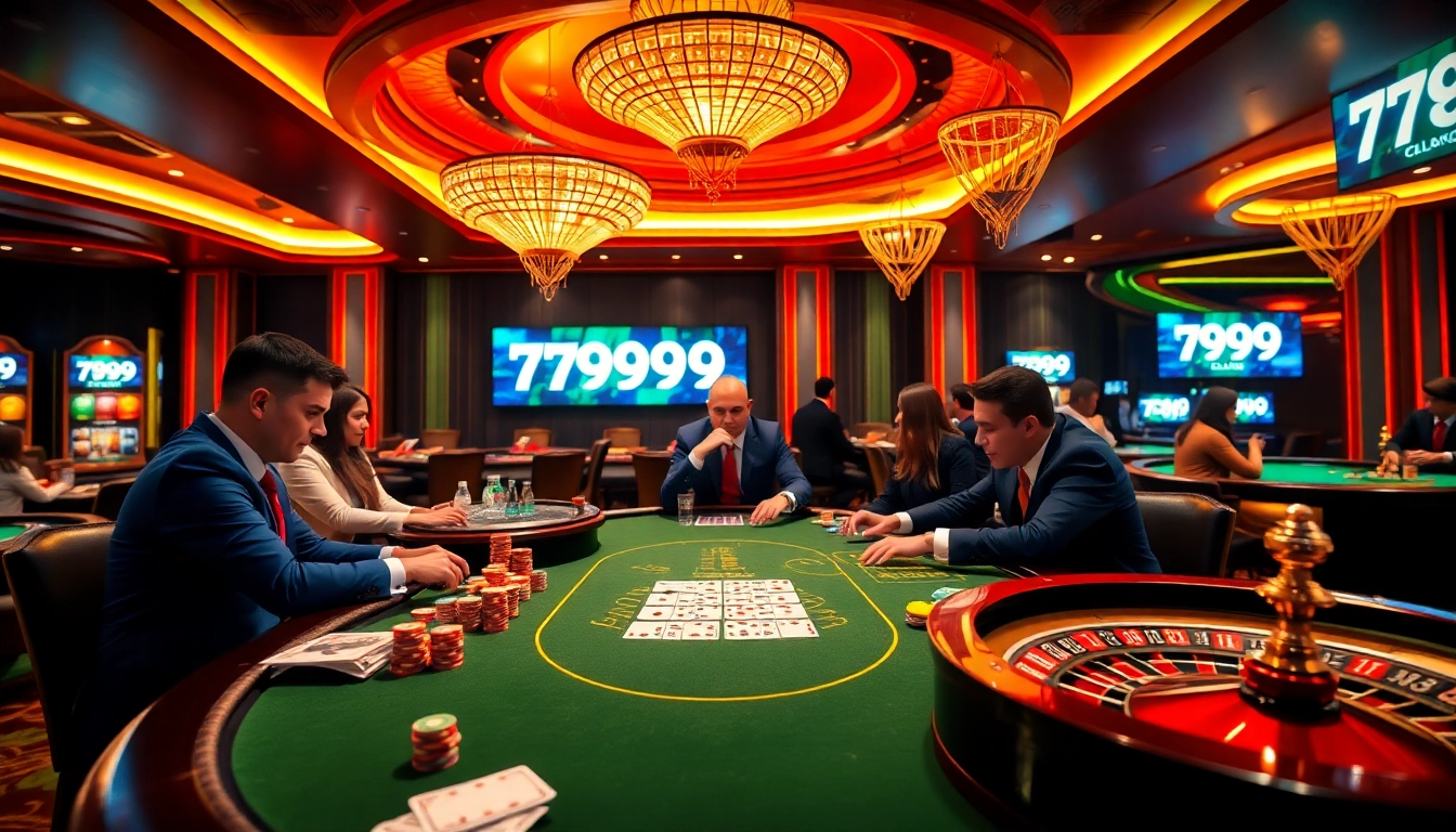 Experience the thrill of 789CLUB with vibrant poker action and luxury casino elements.