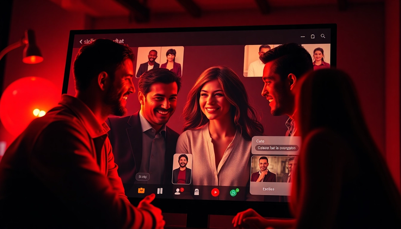 Engaging spicychat digital interface showcasing interactive characters for adult roleplay.