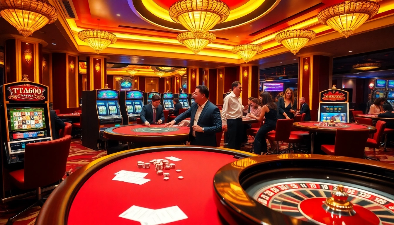 Engaging players at https://tt88.jpn.com/ celebrating their wins at a luxurious casino table.