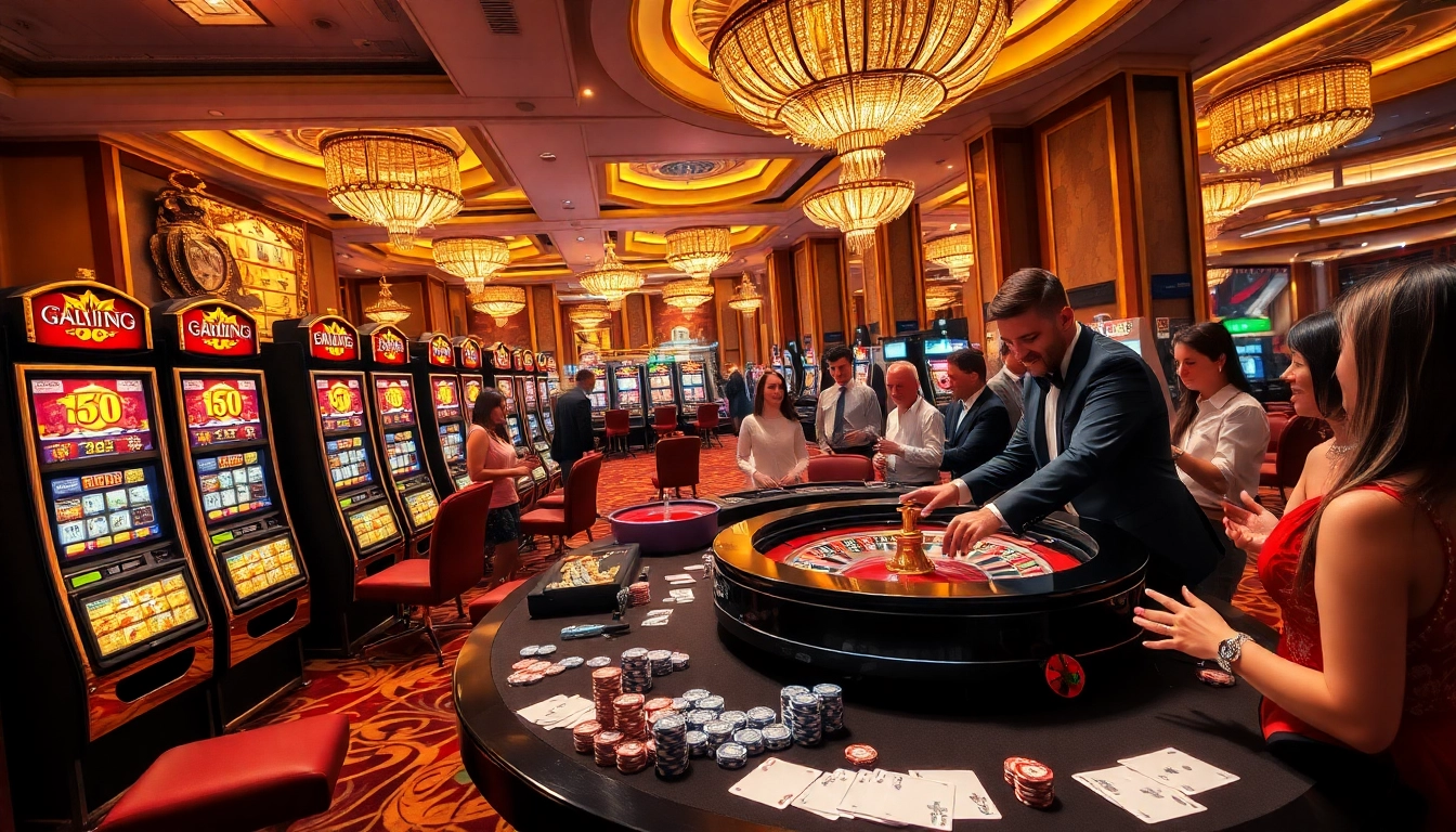 Experience exhilarating gaming at Bro138, featuring vibrant slot machines and engaging roulette tables.