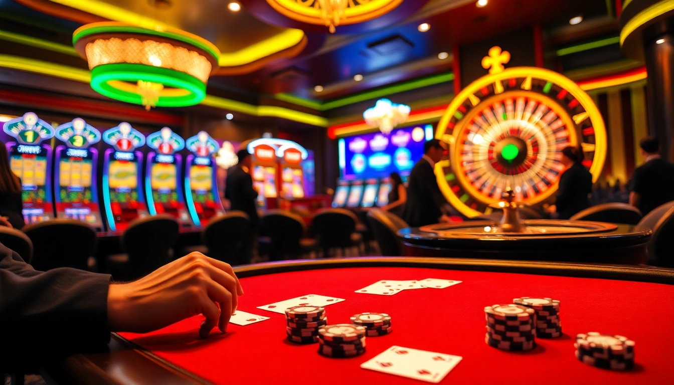 Join the thrill of high-stakes poker action at Truy cập ABC8 with vibrant casino scenes.