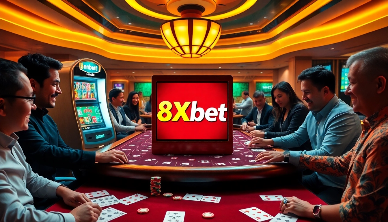 Experience the thrill of winning at 8Xbet with luxurious casino tables and dynamic gaming action.