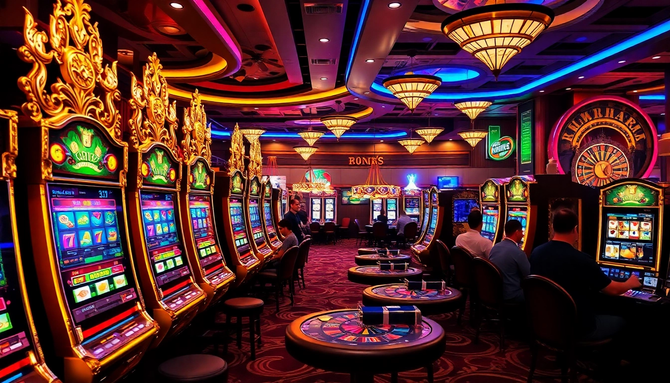 Spin the reels at QQMacan featuring luxury slot machines and vibrant casino ambiance.