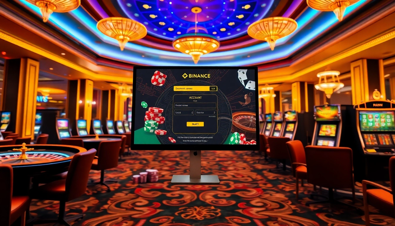 Register with 바이낸스 회원가입 at a luxurious casino online environment.