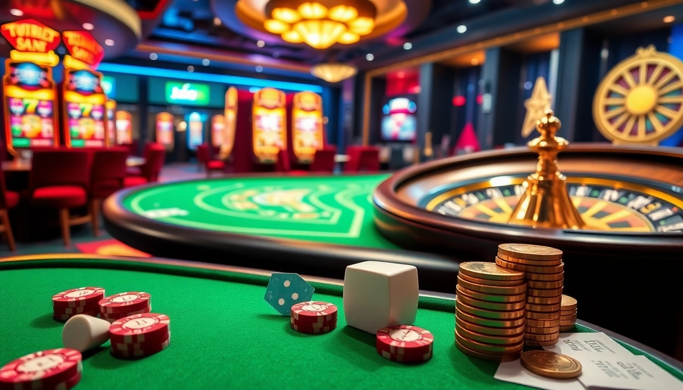 Engage with Jun88 by playing exciting casino games with vibrant slot machines and poker tables.