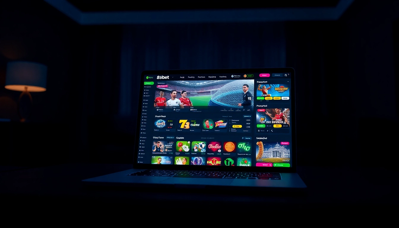 8s bet dynamic online betting interface with exciting sports and casino graphics