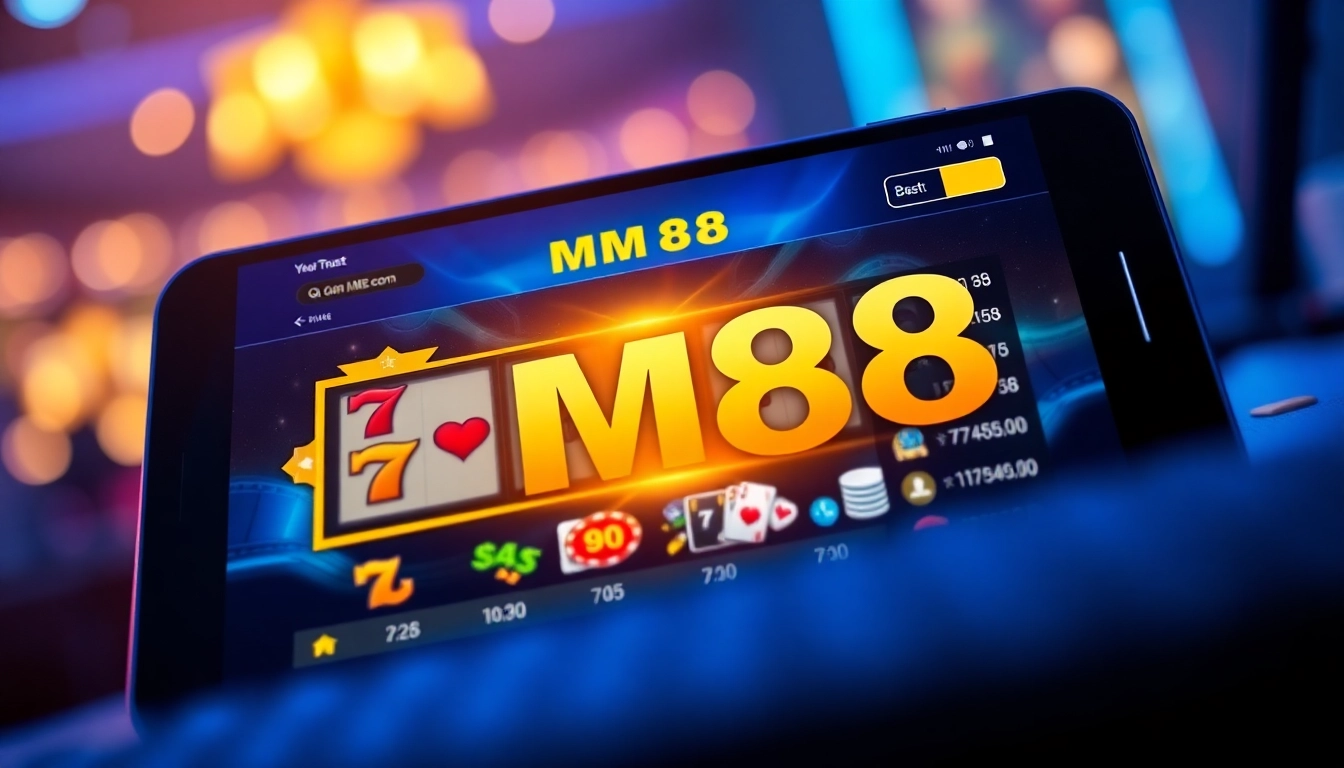 MM88 com online betting platform interface showcasing engaging games and betting options in a vibrant setting.
