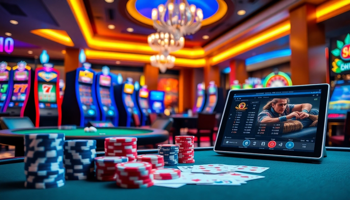 Experience the thrill of Đăng Nhập Nhà Cái 68VIP with vibrant casino gaming elements.