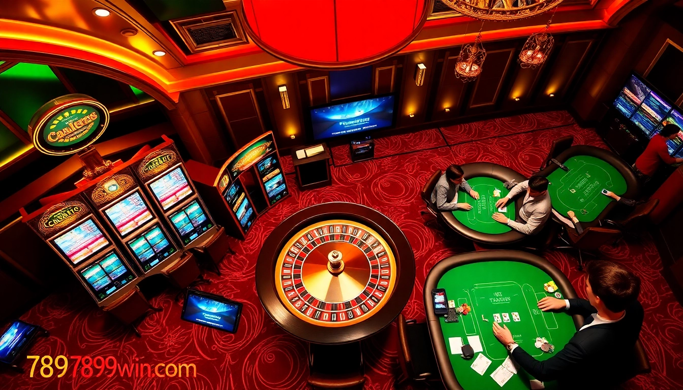 Players engaging with games at 789win com, showcasing an exciting online gambling experience.